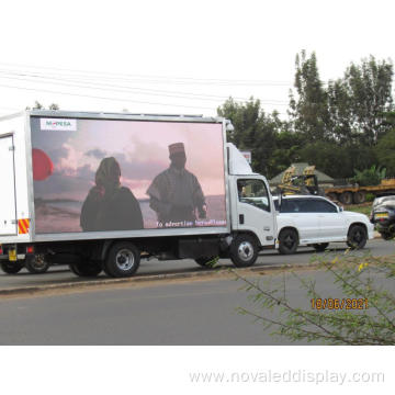 Exhibición llevada móvil móvil de la publicidad del remolque del camión